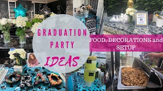 Graduation Party Ideas | PARTY PICTURES of Decorations, Food and Setup!