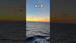 Sunset from Cruise ship || Cruise Ship
