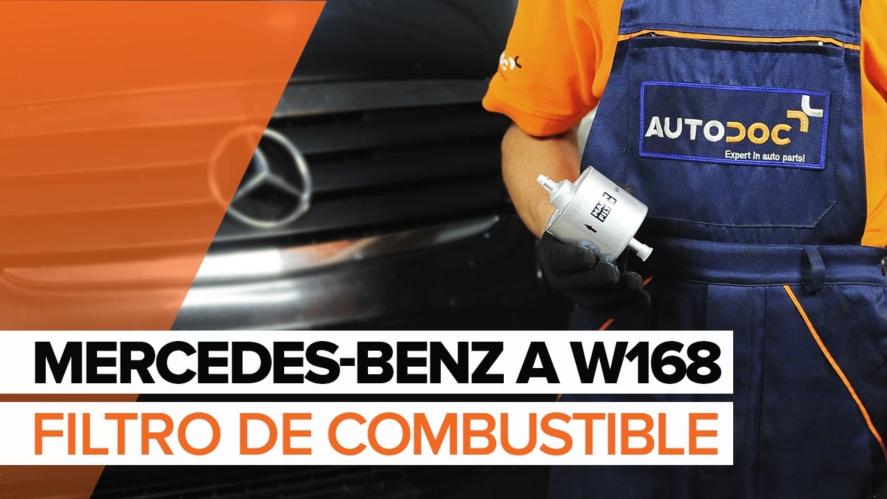 Cómo cambiar: filtro de combustible - Mercedes W168 gasolina | Guía de sustitución