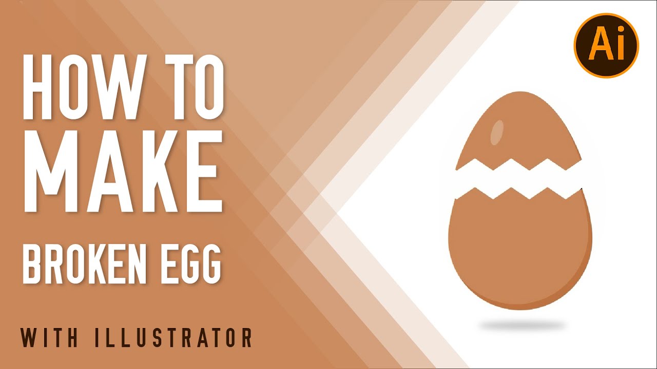 Illustrator - How to make a broken egg