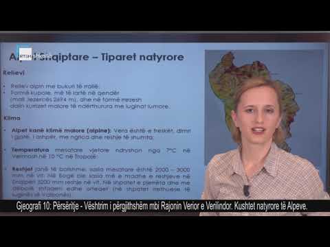 Gjeografi 10 - Përsëritje: Vështrim i përgjithshëm mbi Rajonin Verior e Verilindor.