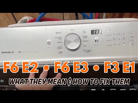 Maytag Bravos XL Error Codes F6 E2, F6 E3, F3 E1? EASY Fix Without Replacing the Board