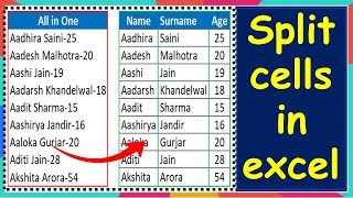 Excel में Cells Split करना सीखें ⚡| Split One Column into Many (2025 Tutorial)