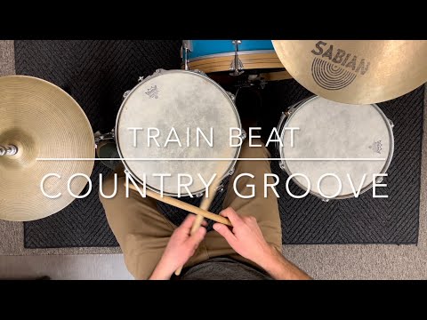 How To Play A Train Beat Country Groove on Drum Set