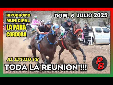 HIPODROMO MUNICIPAL LA PARA - CORDOBA  (06-07-2025)
