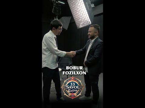 "33 Savol Extra" da Bobur Fozilxon.