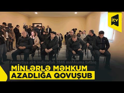 Amnistiya aktı 3846 məhkuma tətbiq olunub