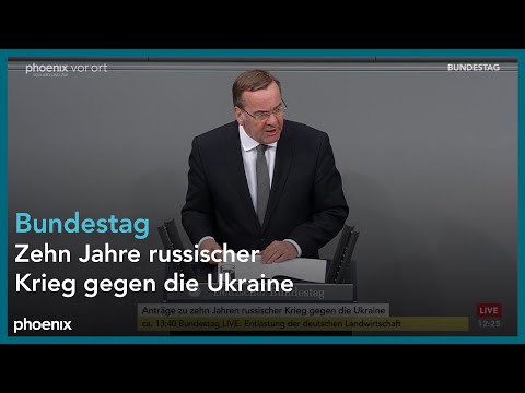 Bundestagsdebatte zu "Zehn Jahre russischer Krieg gegen die Ukraine" am 22.02.24