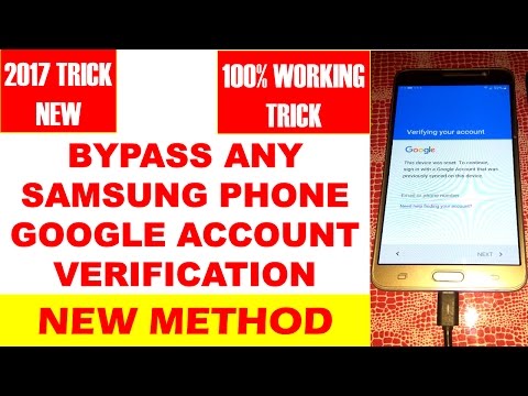 Bypass Samsung Google Account | Easy trick within 5 min | 2017 TRICK