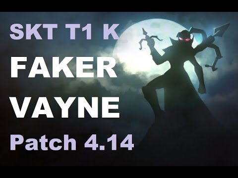 SKT T1 Faker Vayne & IM Smeb Leona vs Lucian & Thresh | KR SoloQ Patch 4.14 | 1080p