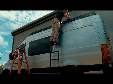 Nilight Lightbar & Spot Lights Installation // Sprinter Van Build