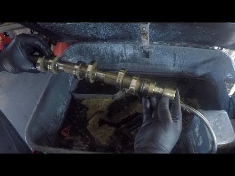 Cleaning Engine Parts. Removing engine sludge