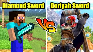 Who is Stronger Than Minecraft Steve's Diamond Sword in Smash Bros. Ultimate?