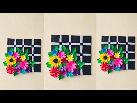 Beautiful Paper Flower Wall Decor | Easy DIY Craft Idea | Rucha's Creation
