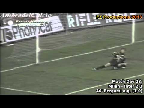 Serie A 1993-1994, day 28 Milan - Inter 2-1 (Bergomi own goal)