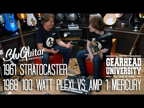 #TGU18 - 1961 Stratocaster - 1968 100watt Plexi vs Bluguitar AMP1 Mercury and demo with Thomas Blug