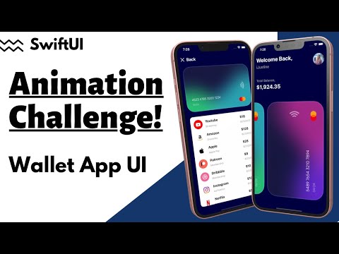 SwiftUI Animation Challenge - Wallet App UI - Complex UI - MVVM - Xcode 14 - SwiftUI Tutorials