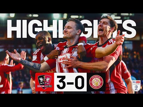 HIGHLIGHTS: Exeter City 3 Stevenage 0  (17/1/26) EFL Sky Bet League One