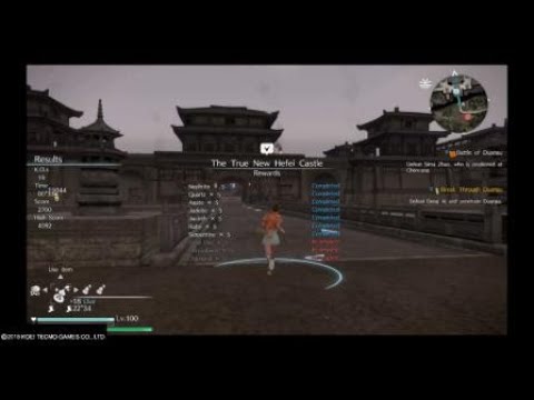 DYNASTY WARRIORS 9 The True New Hefei Castle in 33 seconds. Xiao Qiao
