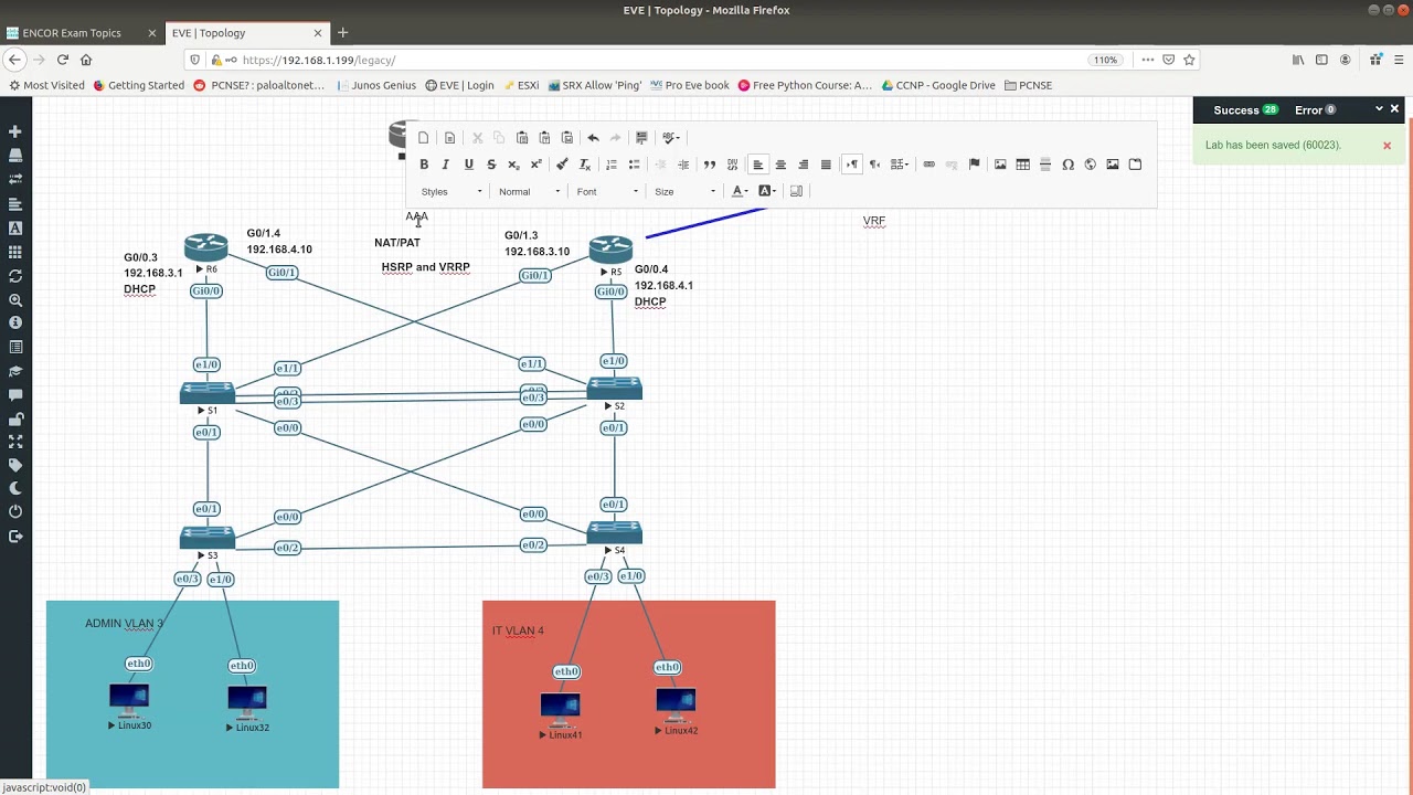 CCNP Encor Lab Live Part 2 - Etherchannel, DHCP, and Router on a Stick