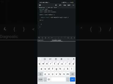 Create A Program Using Java N Ide Mobile Application To Print Integer Entered