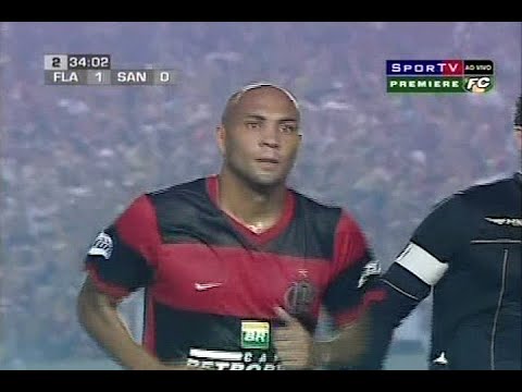 Souza "Caveirão" vs. Santos (2007) - Controversial striker scores the winning goal for Flamengo a...