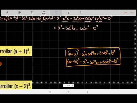 Productos notables - Cubo de un binomio