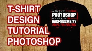 How to Design a T-shirt with Text - Photoshop Tutorial