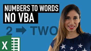 Convert NUMBERS to WORDS in Excel (No VBA)