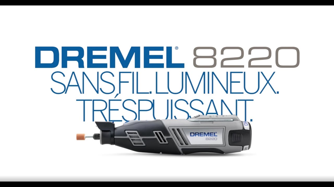 Dremel : Outil rotatif multi-usage sans fil avec batterie Li-Ion, le coffret  avec ses 65 accessoires.