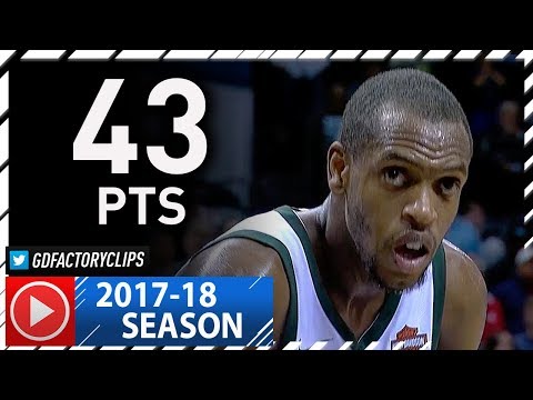 Khris Middleton Full Highlights vs Hornets (2017.11.01) - Career-HIGH 43 Pts, 7 Ast