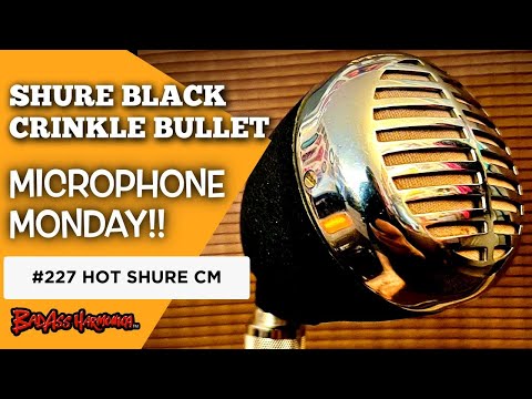 Best Blues Harmonica Microphones | Rare Harp Mic Shure Black Crinkle Bullet - Microphone Monday 227