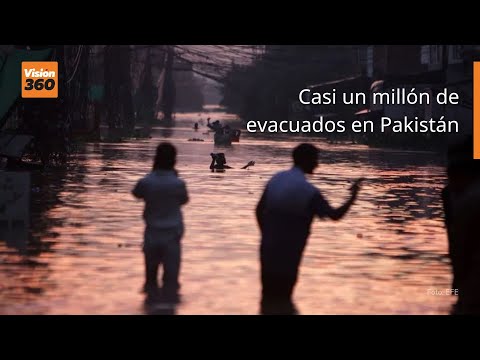 Casi un millón de evacuados en Pakistán