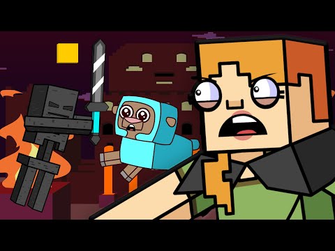 ArcadeCloud - ALEX IN THE WARPED FOREST!! | Block Squad (Minecraft Animation)