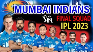 IPL 2023 | Mumbai Indians Final Squad | Mumbai Indians Full Squad 2023 | MI Players List 2023