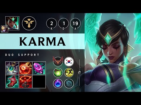 Karma Support vs Senna - KR Grandmaster Patch 25.12