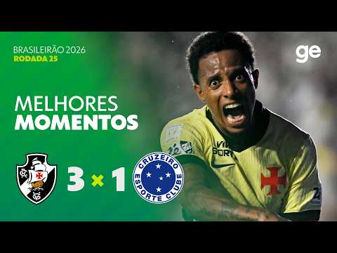 Gols e melhores lances de Vasco da Gama x Cruzeiro