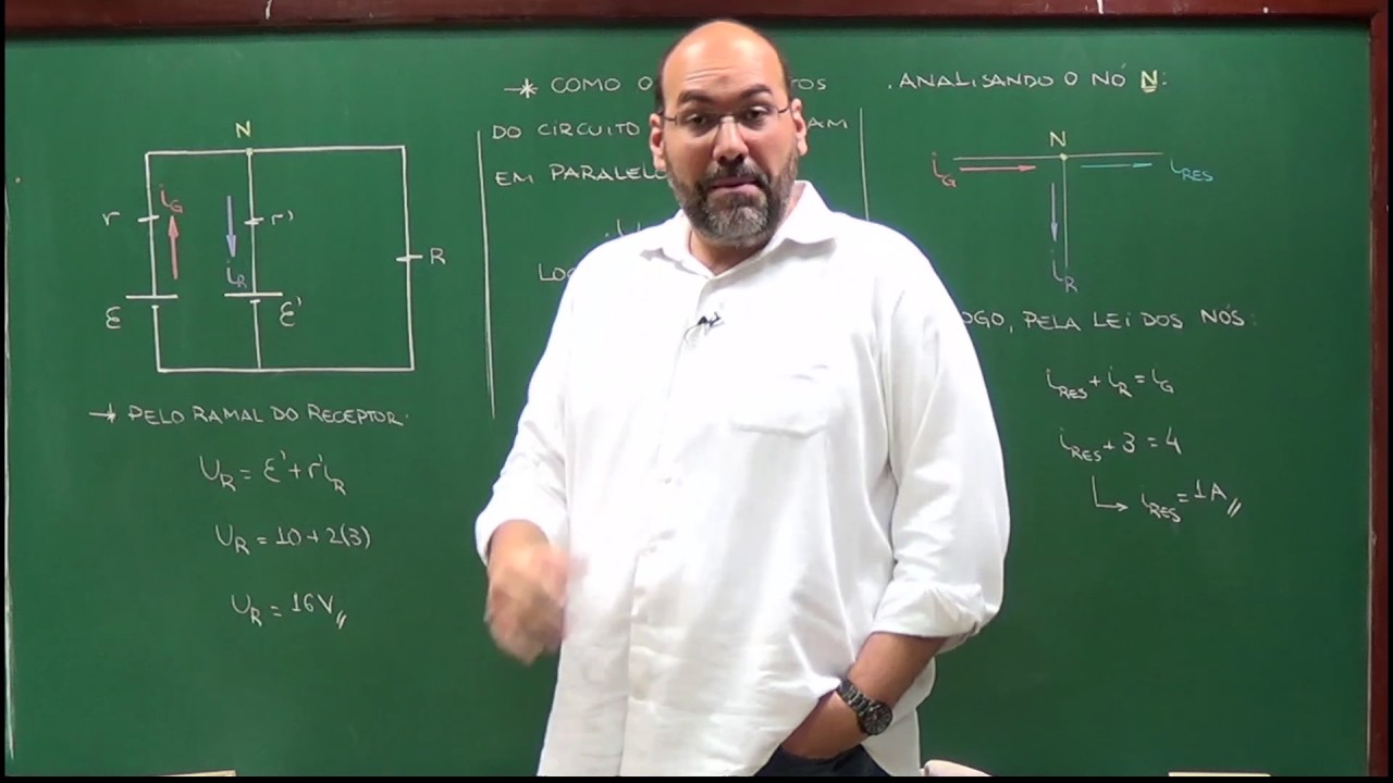 Exercícios sobre Geradores e Receptores Elétricos