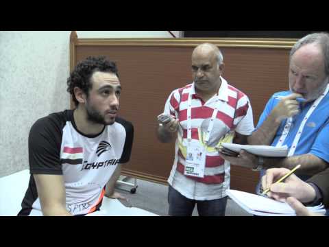 Squash: Post Game-SF Ramy Ashour: World Champs '14