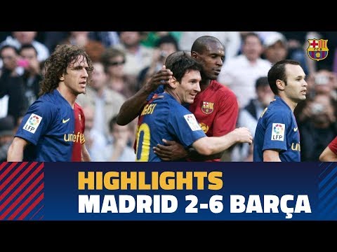 REAL MADRID 2-6 BARÇA | Match highlights 2008/09