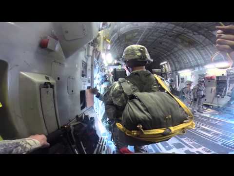 White Falcons Combat Equipment Daylight Jump from a C17