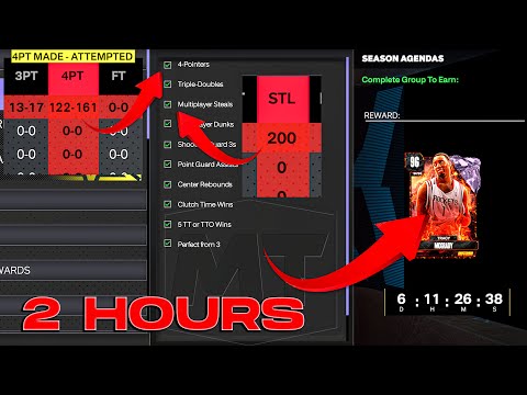 THE FASTEST WAY TO GET FREE PINK DIAMOND TRACY MCGRADY IN NBA 2K24 MYTEAM (2 HOURS)