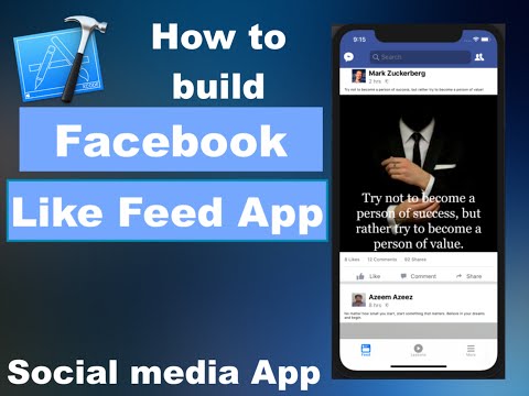 Facebook Like Feed App in iOS, swift, Xcode
