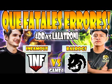 INFAMOUS VS BALROGS BO3[GAME 1] 4DR, MINI VS LALATRONI - DPC SA 2023 TOUR 3:DIVISION 1  - DOTA 2