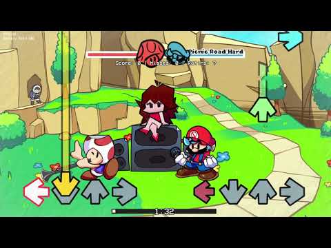 Friday Night Funkin' THE ORIGAMI KING v.2.0 - Picnic Road (FC)