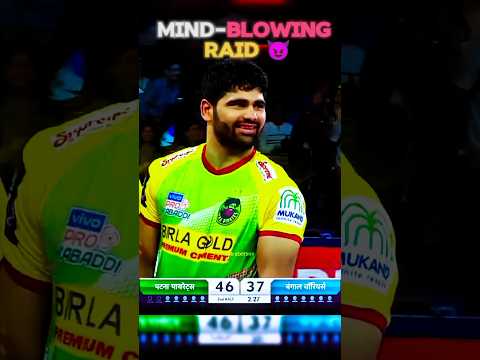 Pardeep Narwal 6 points raid [edit]🥶😈#shortsfeed #trending #kabbadi