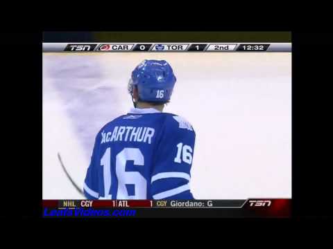 Hurricanes @ Maple Leafs - Clarke MacArthur Scores - 110203