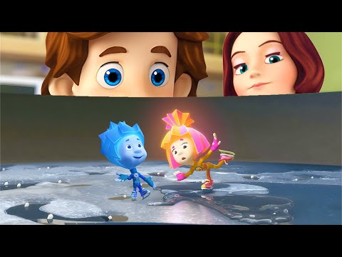 Nolik vs Simka: Ice Acrobatics! ❄️ | The Fixies - Kingdom Kids Zone, Little Learners - The Fixies