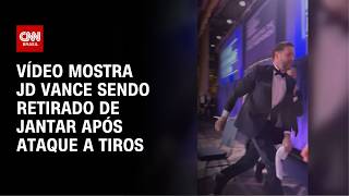 Vídeo: Veja momento em que o vice-presidente dos EUA JD Vance é retirado de jantar após ataque a tiros