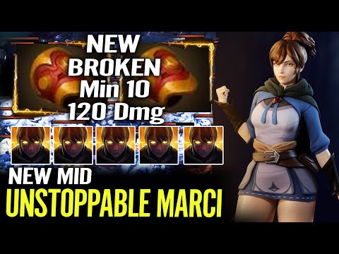 120 Damage at Min 10 - WTF 7.33 Dota 2 is Broken Carry Mid Marci